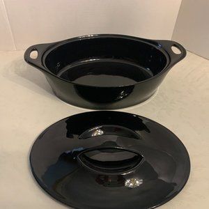 Vintage Corningware Creations oval covered casserole dish & lid